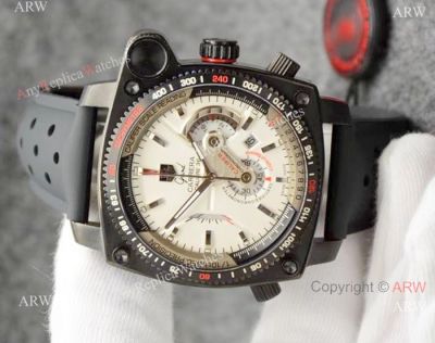 Copy TAG Heuer CARRERA Calibre 36 Watches Black Rubber Strap